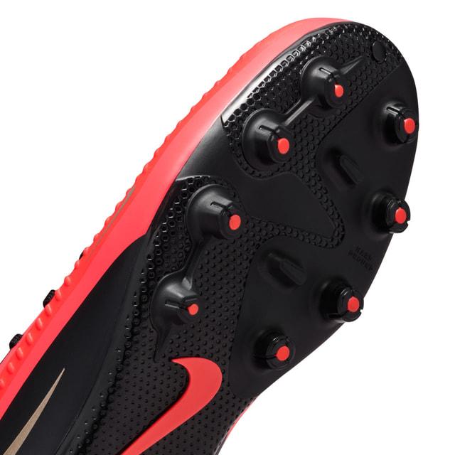 ナイキNIKEジュニアファントム6LOWアカデミーHGサッカースパイクキッズ子供固い土少年サッカーNikeSkinレッドブラックhq2046-600