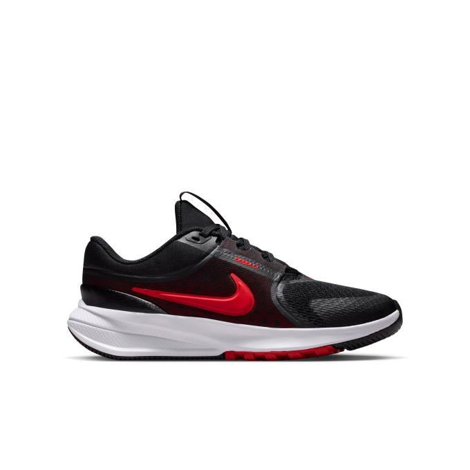 ナイキNIKEスターランナー5GSジュニアランニングシューズスニーカーキッズ子供22.5-25cmブラックレッドひも靴hf7004-014