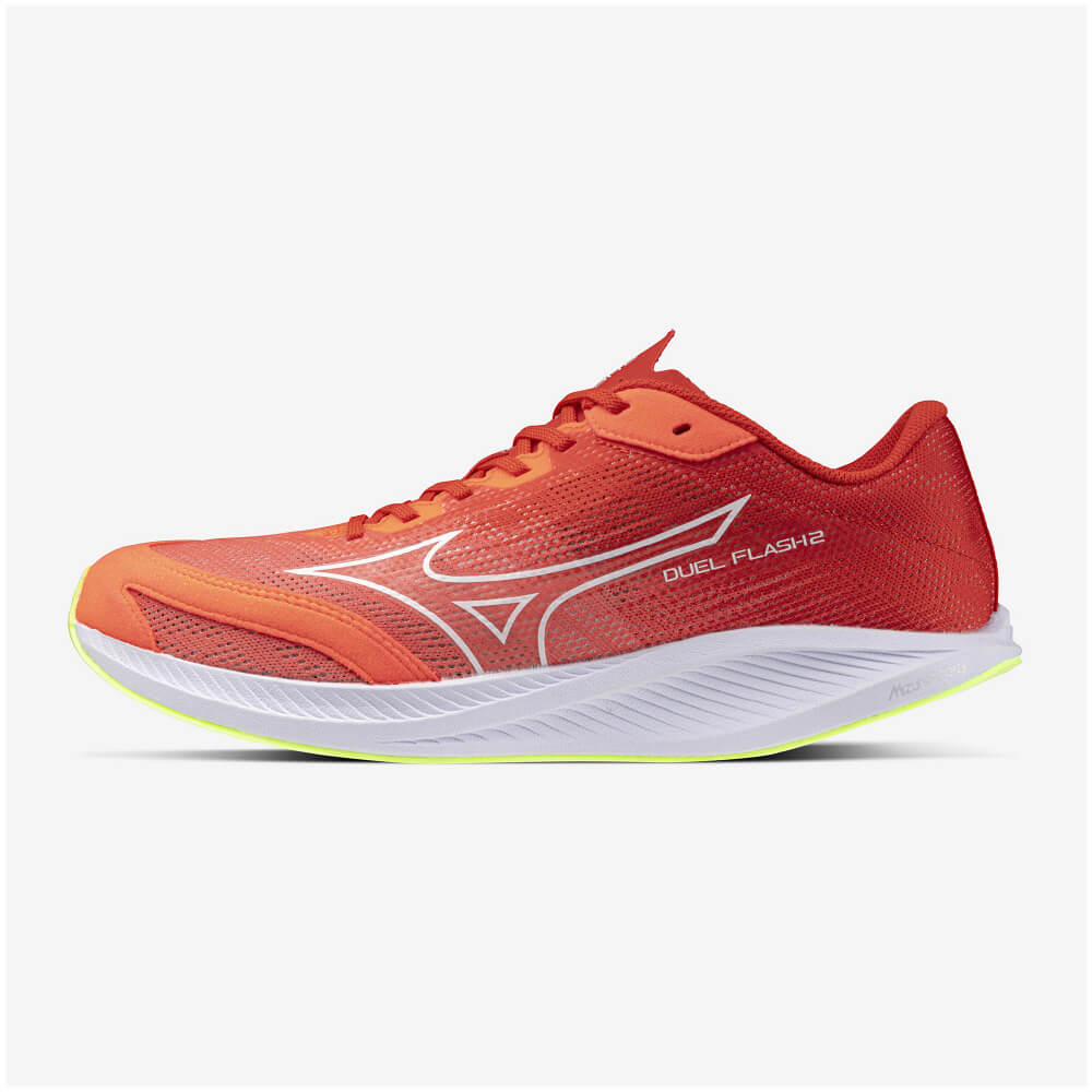 ミズノMIZUNOデュエルフラッシュ2U1GD256031ランニングシューズメンズレディース2E軽量スピードトレーニングオレンジu1gd256031