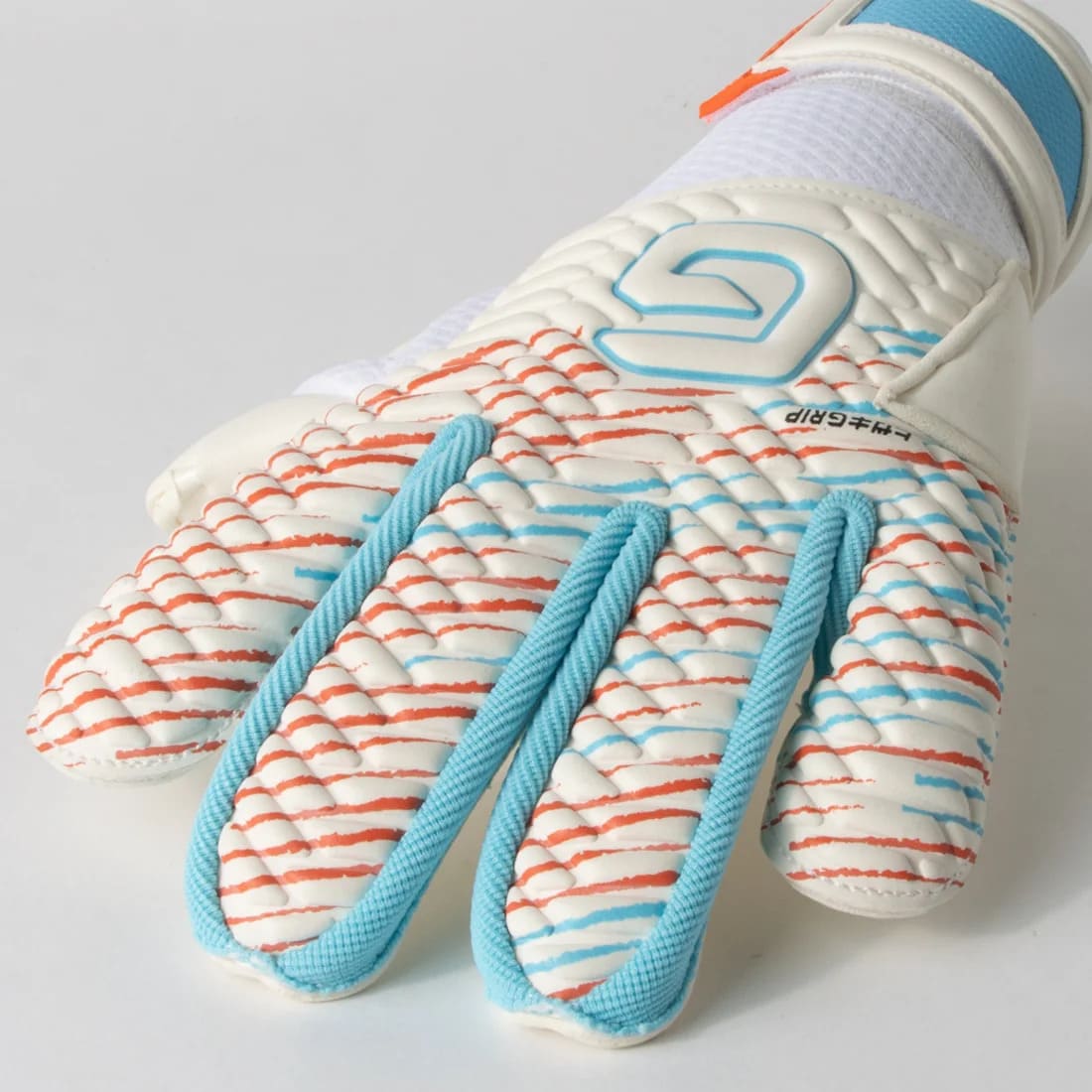 ガビックGAViCマトゥーフラットプロGKグローブキーパーグローブサッカーフラットカット高グリップホワイトブルーオレンジgc3028-whds