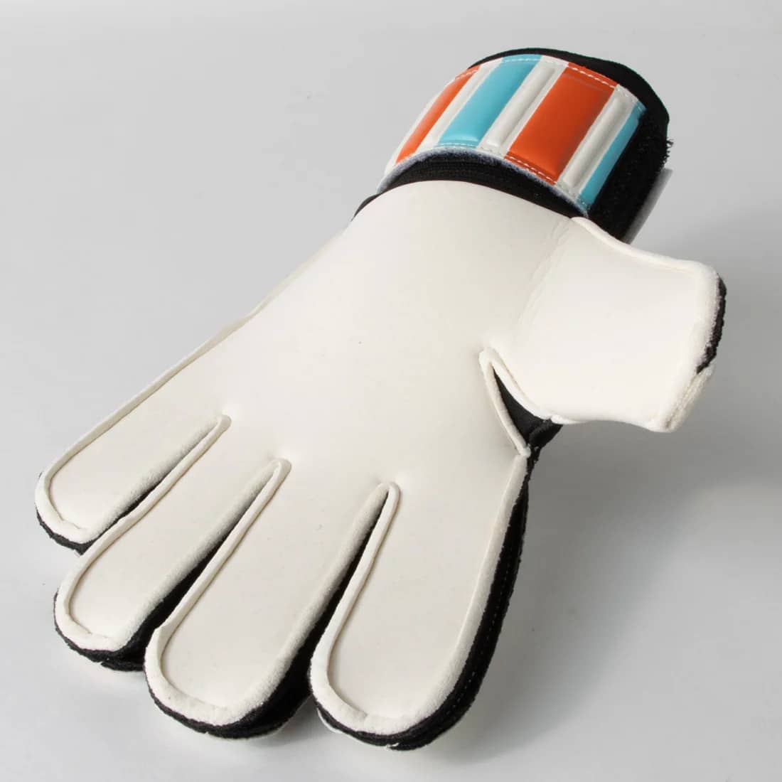 ガビックGAViCフォーカス6ジュニアGKグローブキーパーグローブサッカーフラットカット試合練習ホワイトブルーオレンジgc3218-whdsk