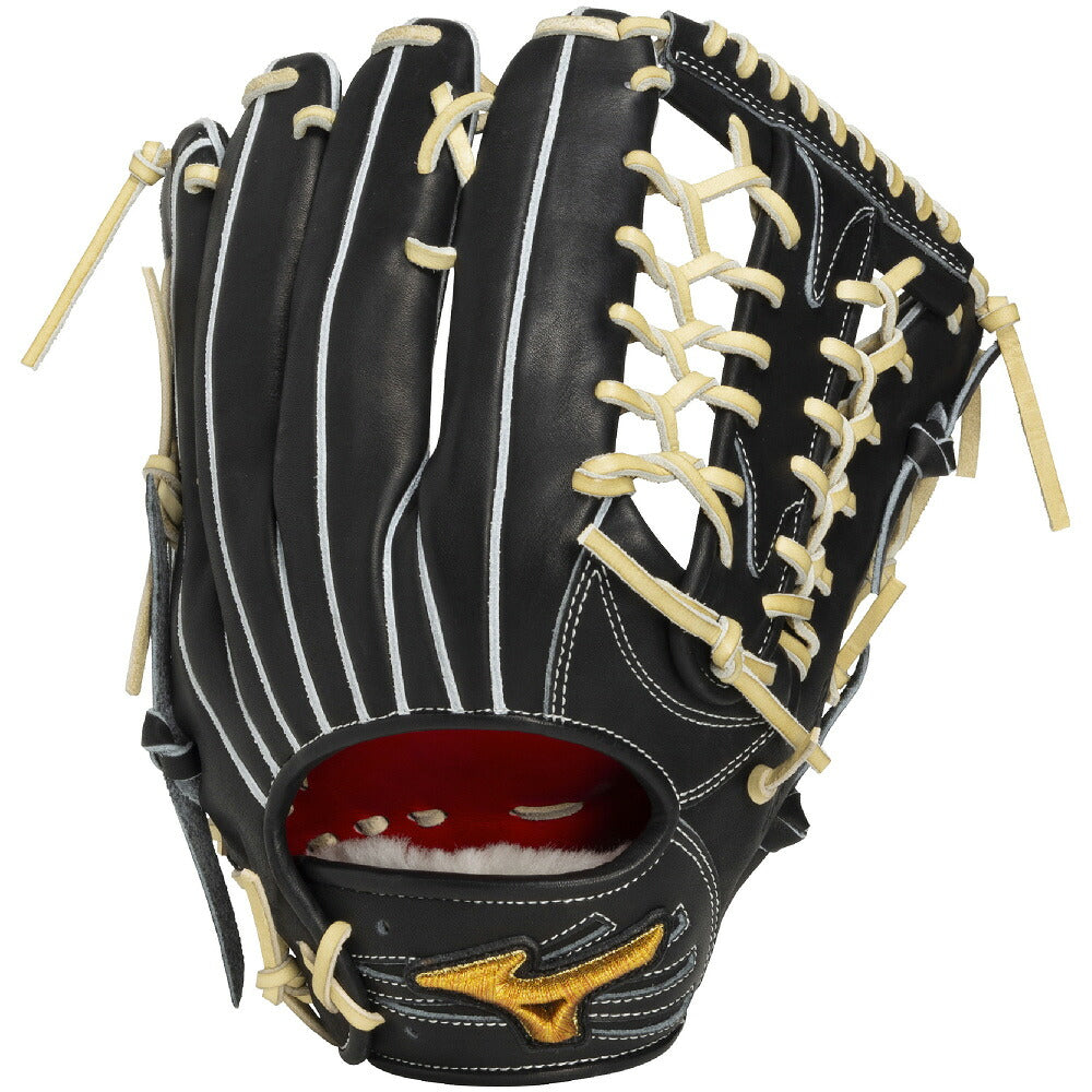ミズノMIZUNOミズノプロPremiere硬式グローブ外野手用サイズ18N硬式グラブ高校野球ブラックコルクブロンドラディッシュ1ajgh35207