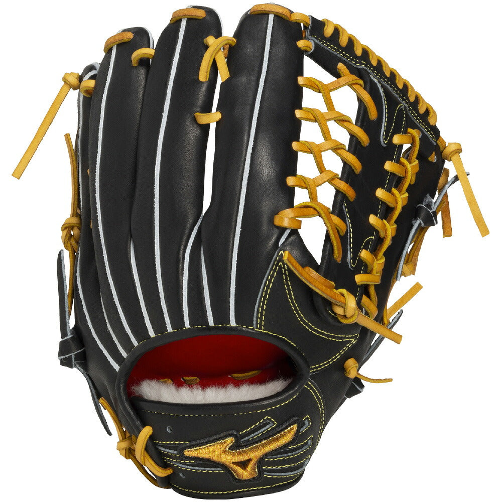 ミズノMIZUNOミズノプロPremiere硬式グローブ外野手用サイズ18N硬式グラブ高校野球ブラックコルクブロンドラディッシュ1ajgh35207