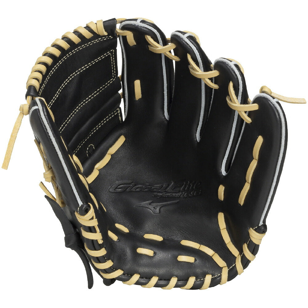 ミズノMIZUNOグローバルエリートRGジュニア軟式グローブ伊藤大海モデルサイズL少年野球投手用ブラック×ブロンド1ajgy35311-0980