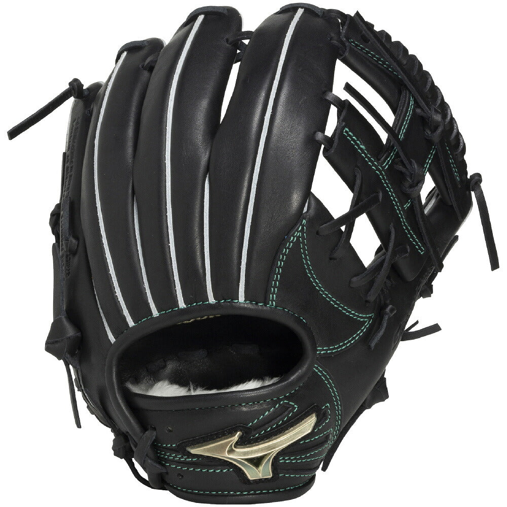 ミズノMIZUNOグローバルエリートRGジュニア軟式グローブ坂本勇人モデルサイズM少年野球内野手用ブラックロイヤルブルー1ajgy35333