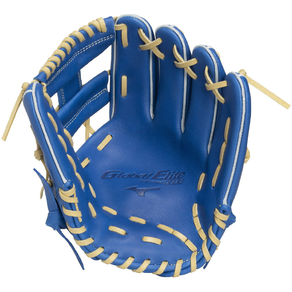 ミズノMIZUNOグローバルエリートRGジュニア軟式グローブ坂本勇人モデルサイズM少年野球内野手用ブラックロイヤルブルー1ajgy35333