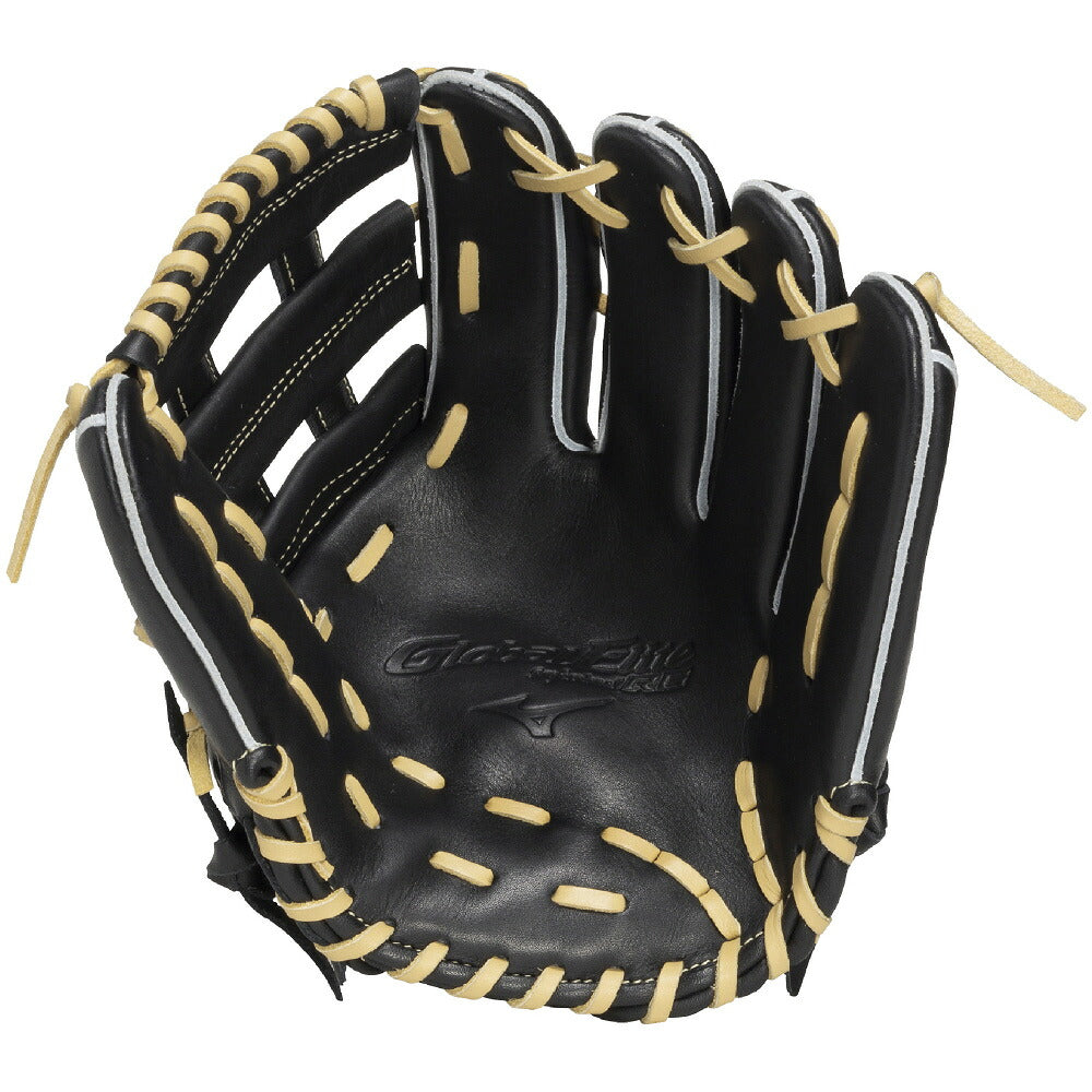 ミズノMIZUNOグローバルエリートRGジュニア軟式グローブ森下翔太モデルサイズLL少年野球外野手用ブラック×ブロンド1ajgy35307