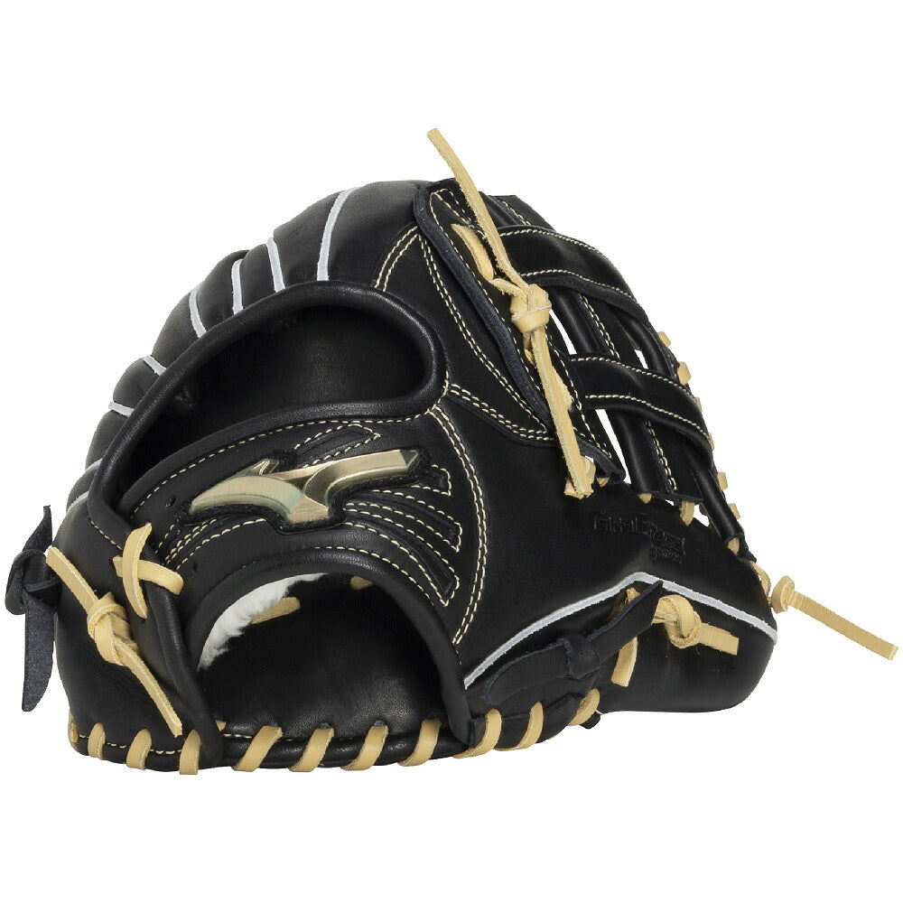 ミズノMIZUNOグローバルエリートRGジュニア軟式グローブ森下翔太モデルサイズLL少年野球外野手用ブラック×ブロンド1ajgy35307