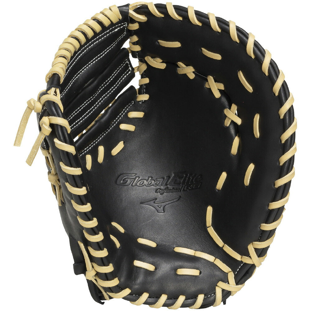 ミズノMIZUNOグローバルエリートRGジュニア軟式グローブ大山悠輔モデル少年野球内野手用ブラック×ブロンド軟式グラブ1ajfy35300