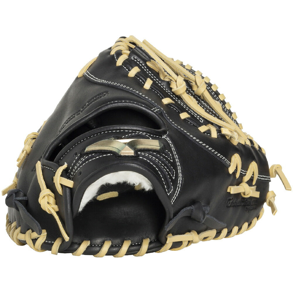 ミズノMIZUNOグローバルエリートRGジュニア軟式グローブ大山悠輔モデル少年野球内野手用ブラック×ブロンド軟式グラブ1ajfy35300