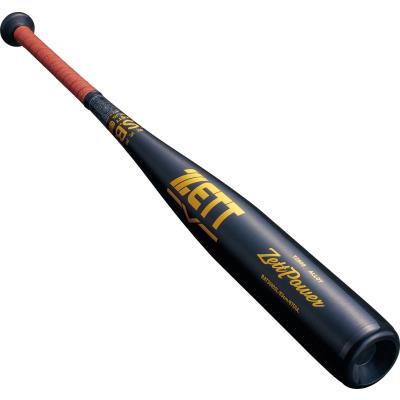 ゼットZETTゼットパワー軟式バット金属製83cm740g平均中学生一般軟式野球ブラック×イエローゴールド1953bat30603l-1953