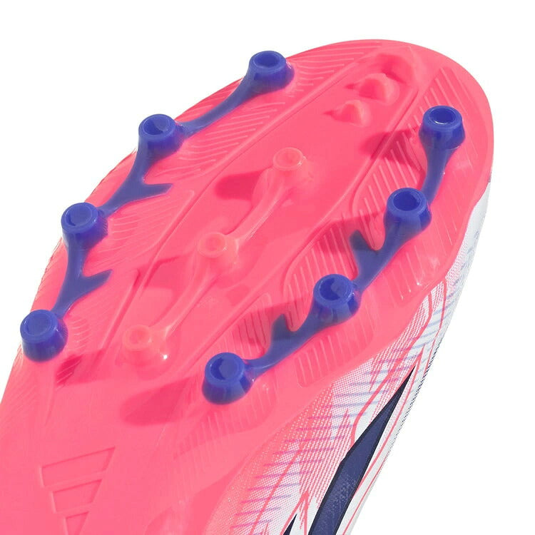 アディダスadidasジュニアサッカースパイクF50HYPERFASTLEAGUEAGJKK1396人工芝用子供キッズホワイトパープル軽量サッカーシューズkk1396