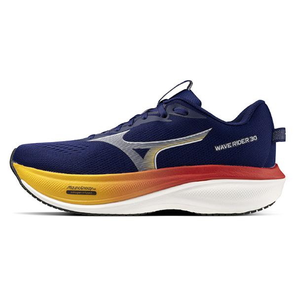 ミズノMIZUNOメンズランニングシューズウエーブライダー30SWWAVERIDER30J1GM2621544E幅広ネイビーホワイトオレンジジョギングマラソンj1gm262154