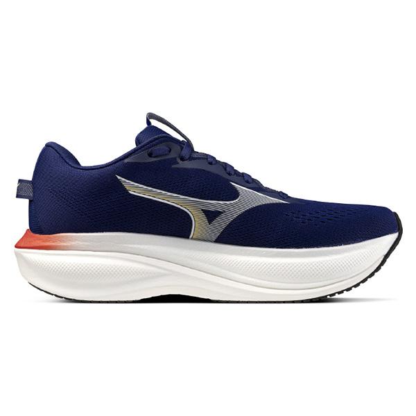 ミズノMIZUNOメンズランニングシューズウエーブライダー30SWWAVERIDER30J1GM2621544E幅広ネイビーホワイトオレンジジョギングマラソンj1gm262154