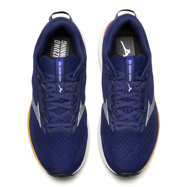 ミズノMIZUNOメンズランニングシューズウエーブライダー30SWWAVERIDER30J1GM2621544E幅広ネイビーホワイトオレンジジョギングマラソンj1gm262154