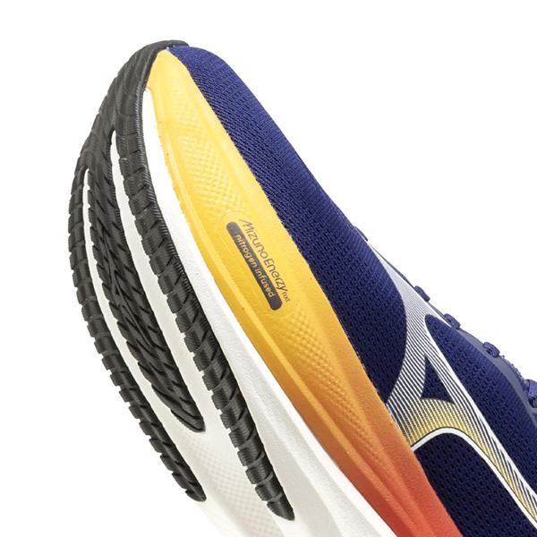 ミズノMIZUNOメンズランニングシューズウエーブライダー30SWWAVERIDER30J1GM2621544E幅広ネイビーホワイトオレンジジョギングマラソンj1gm262154