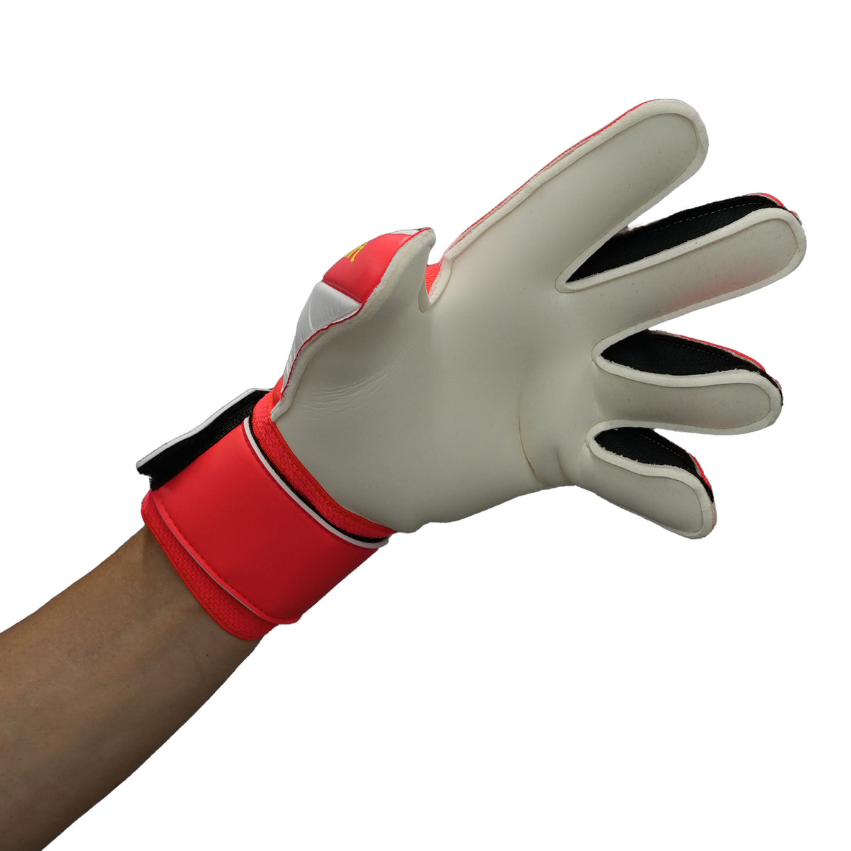 ウールシュポルトuhlsportファングマシーネZNEソフトプロゴールキーパーグローブGKグローブサッカーフローレッドホワイトイエロー1011422