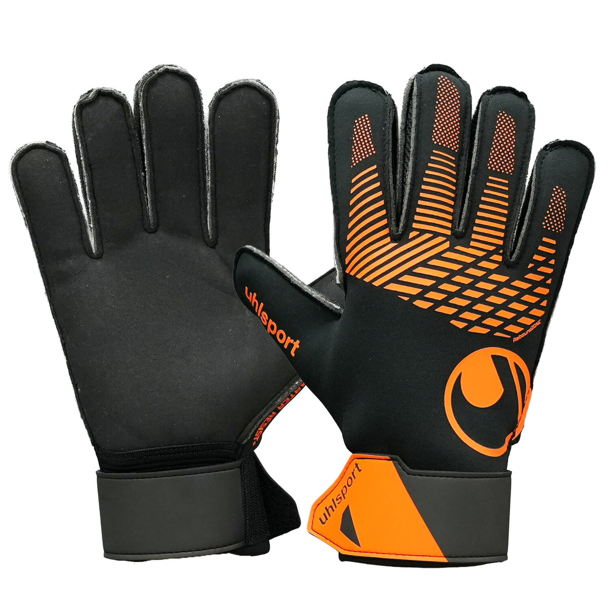 ウールシュポルトuhlsportファングマシーネスターターレジストゴールキーパーグローブGKグローブ高耐久練習用サッカーブラックオレンジ1011428