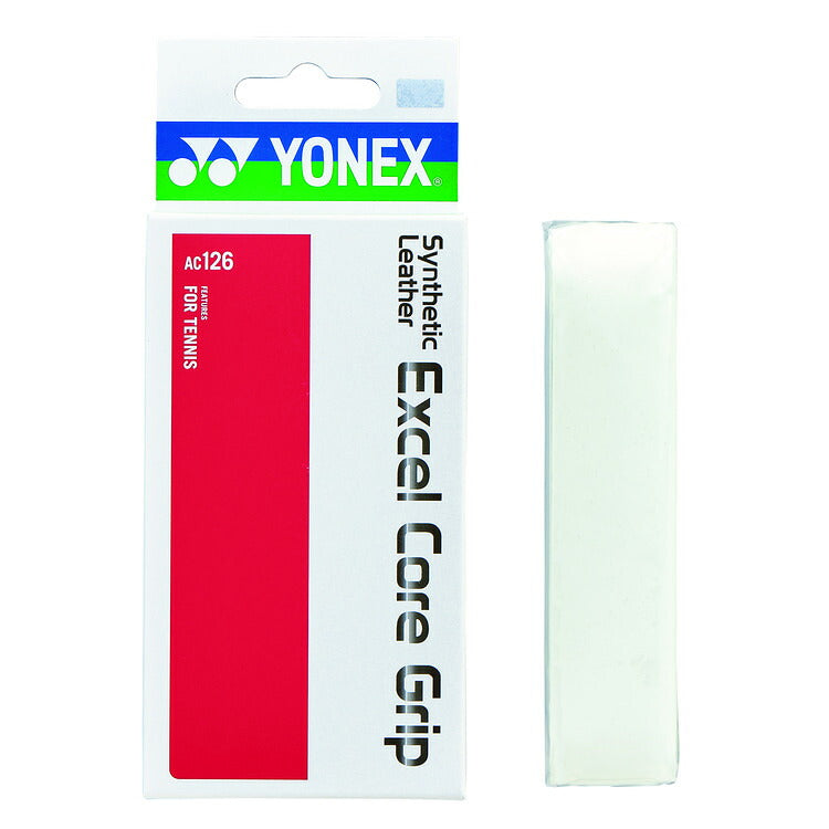 ヨネックスYONEXスーパーレザーツアーグリップAC126グリップテープテニスバドミントン本体レザー25mmブラックホワイトac126