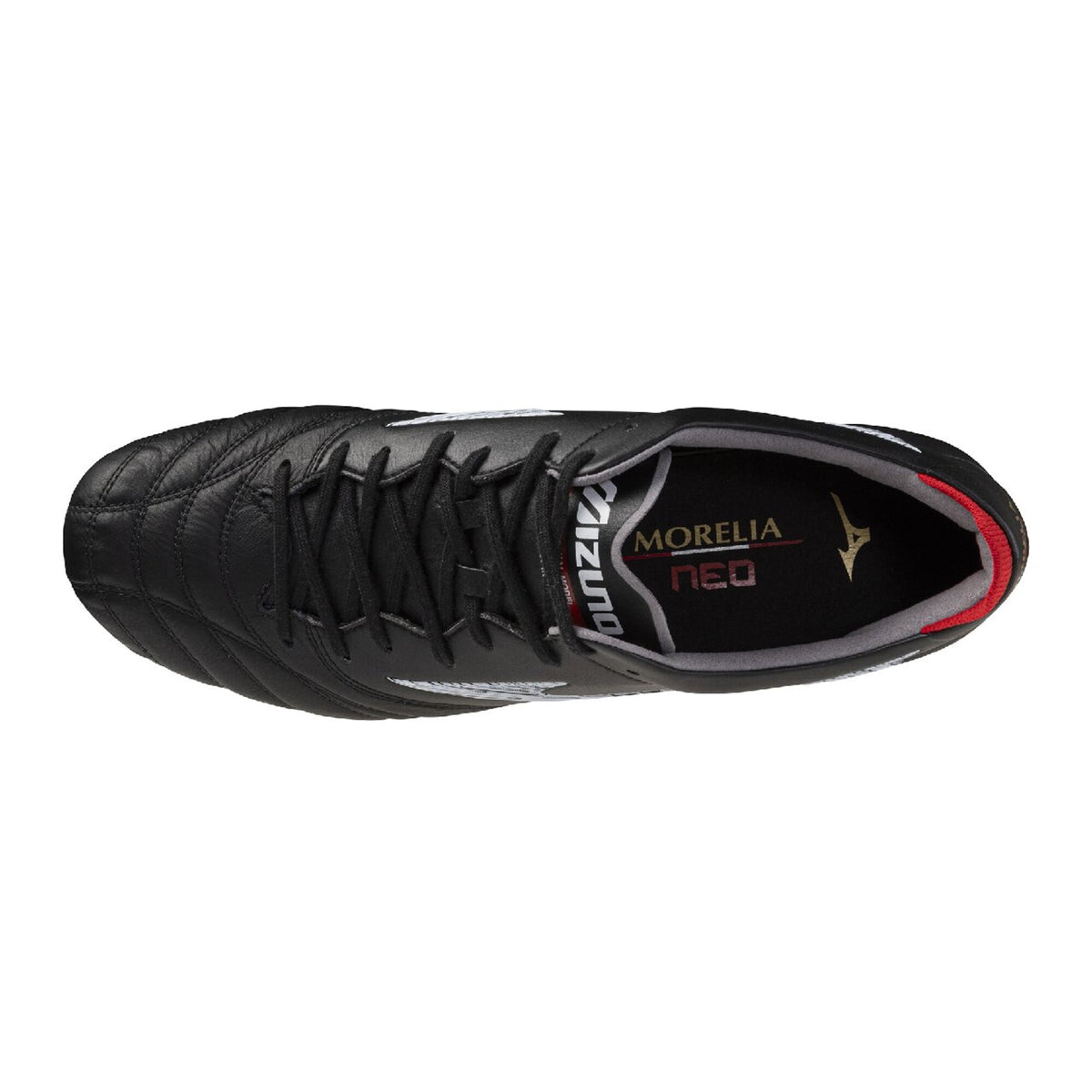 【9月18日発売開始】ミズノMIZUNOモレリアネオ5JAPANP1GA268001サッカースパイク天然芝土人工芝トップモデル日本製ブラックホワイト2EMORELIAp1ga268001