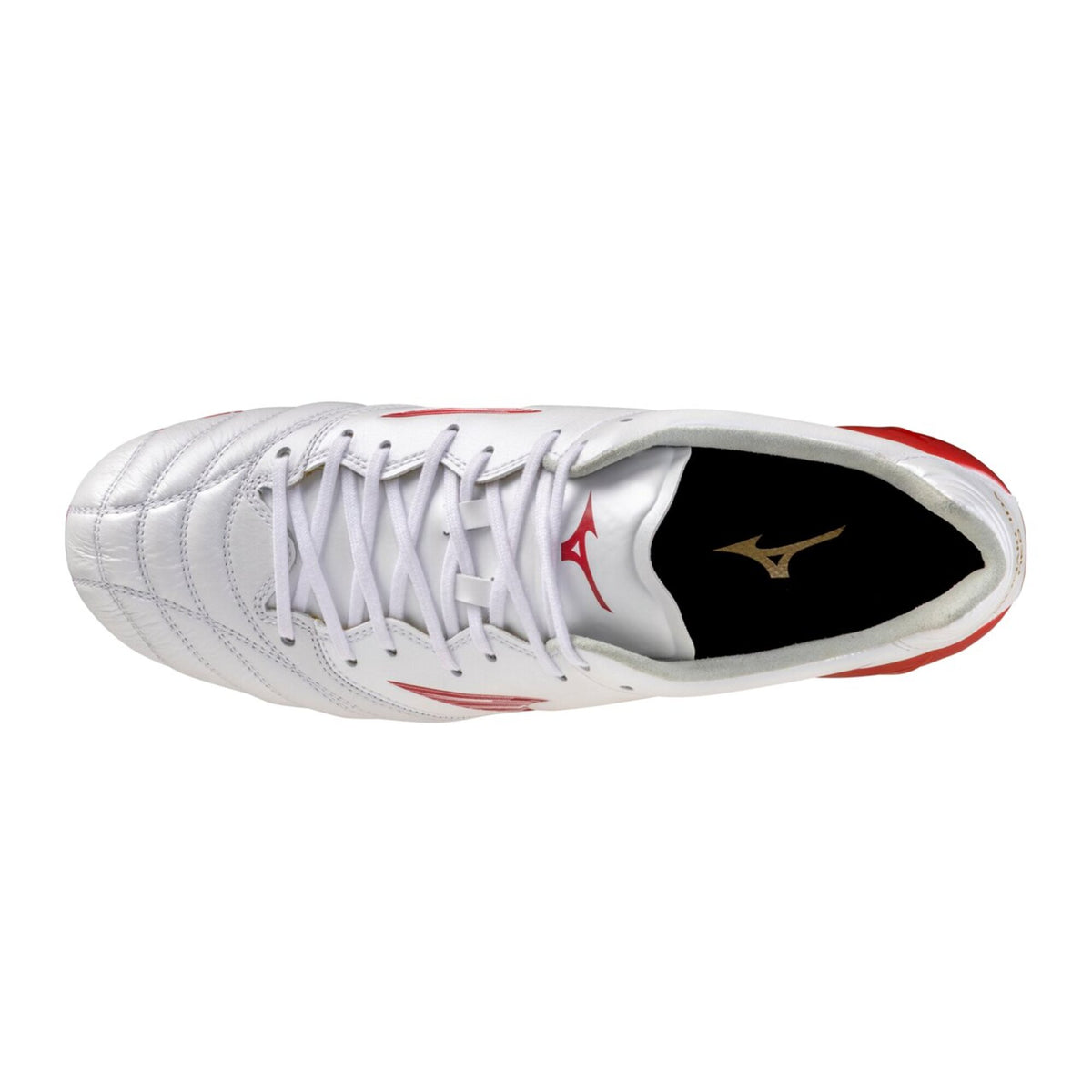 【9月18日発売開始｜予約受付中】ミズノMIZUNOモナルシーダNEO3ELITEサッカースパイク天然皮革軽量2E天然芝土人工芝ホワイトレッドモレリアネオトップモデルp1ga262060