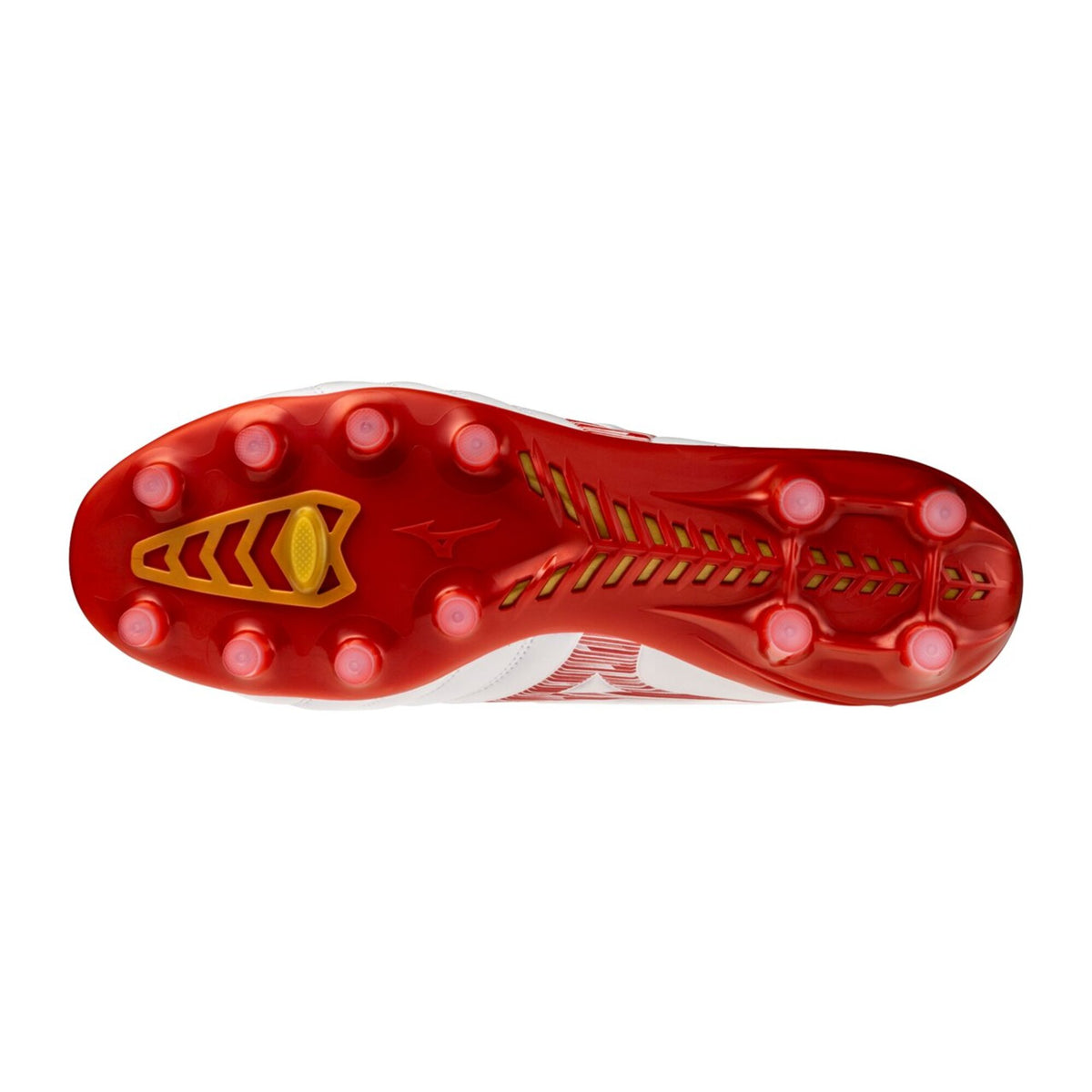 【9月18日発売開始｜予約受付中】ミズノMIZUNOモナルシーダNEO3PROサッカースパイクマイクロファイバー人工皮革軽量2Eホワイトレッド天然芝土人工芝モレリアネオp1ga262260