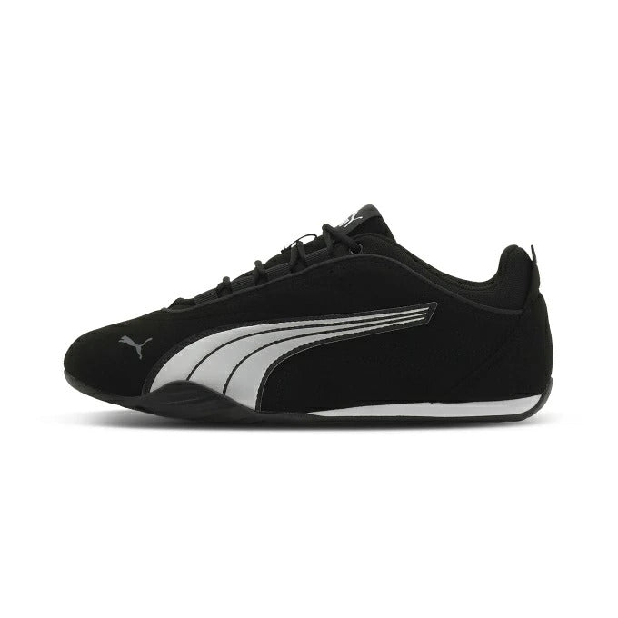 プーマPUMAレディースキャッチソレイユLCSスニーカーブラック黒薄底ローカットレースアップカジュアルシューズ靴23cm24cm25cm408873