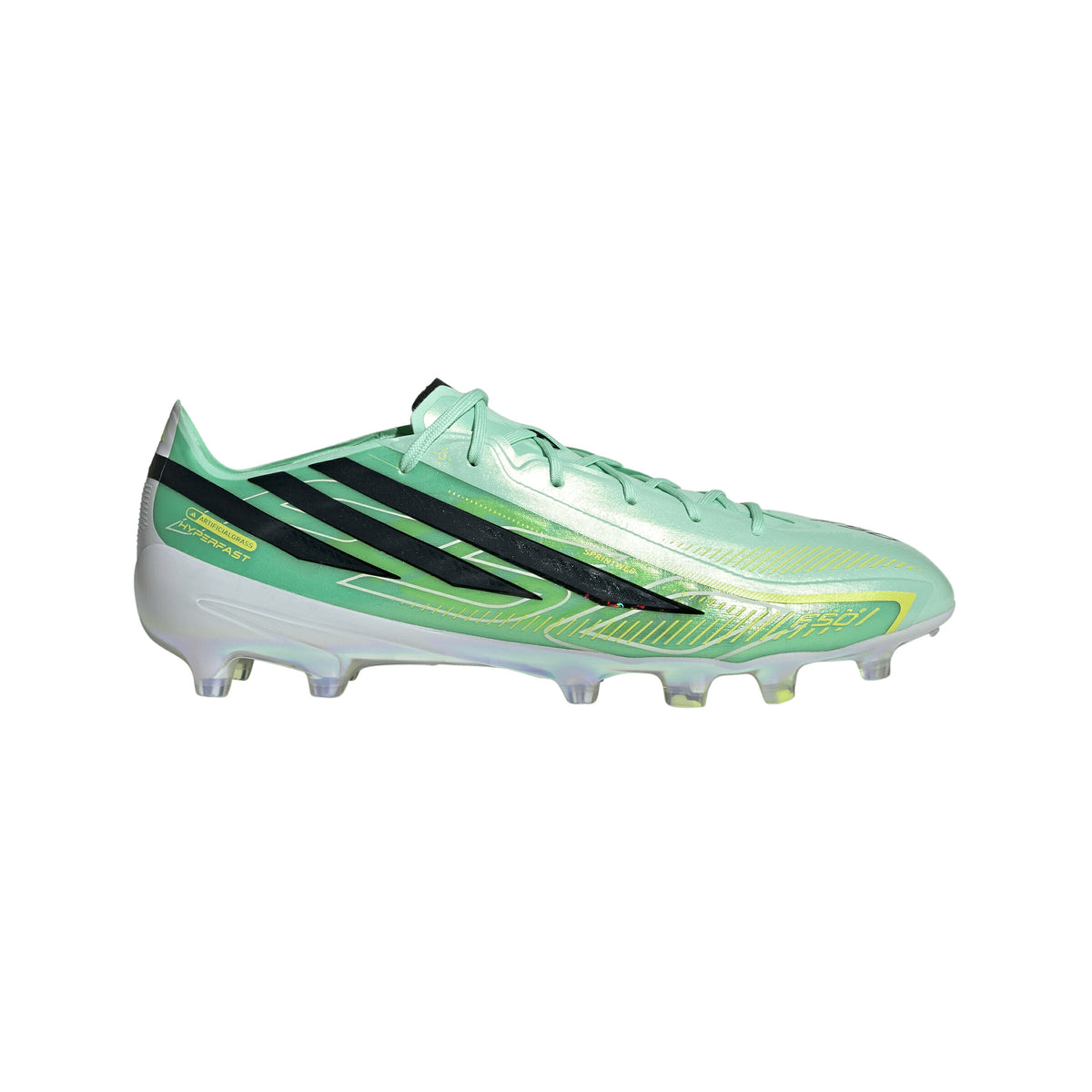 【9月22日入荷予定｜予約受付中】アディダスadidasF50HYPERFASTELITEAGIH7204サッカースパイク人工芝専用ハイパーファストエリートパルスミントブラックイエロー軽量ih7204