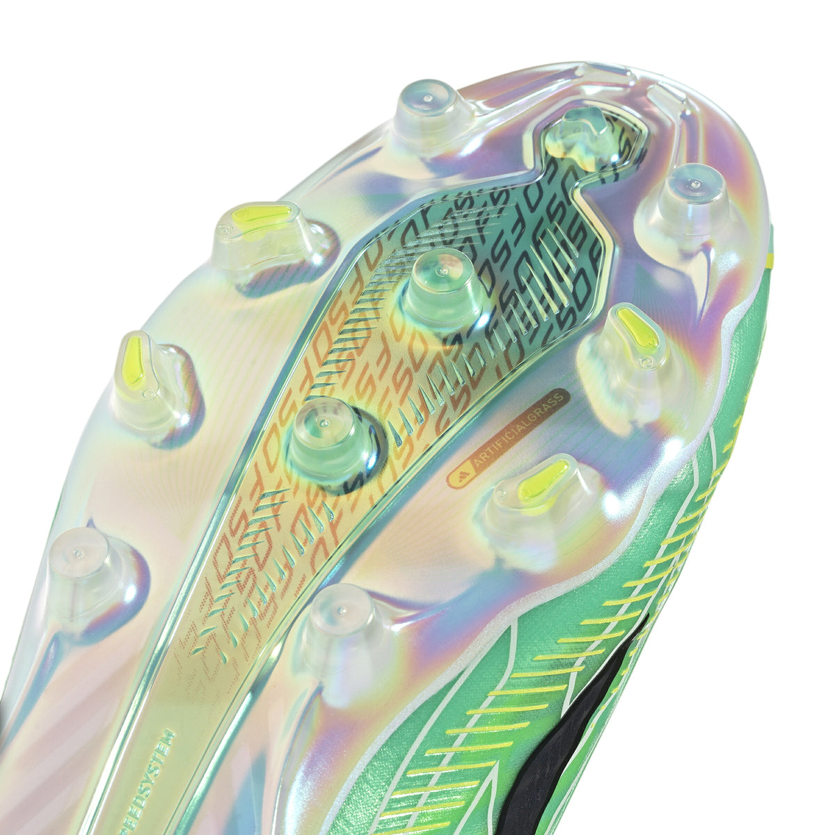 【9月22日入荷予定｜予約受付中】アディダスadidasF50HYPERFASTELITEAGIH7204サッカースパイク人工芝専用ハイパーファストエリートパルスミントブラックイエロー軽量ih7204