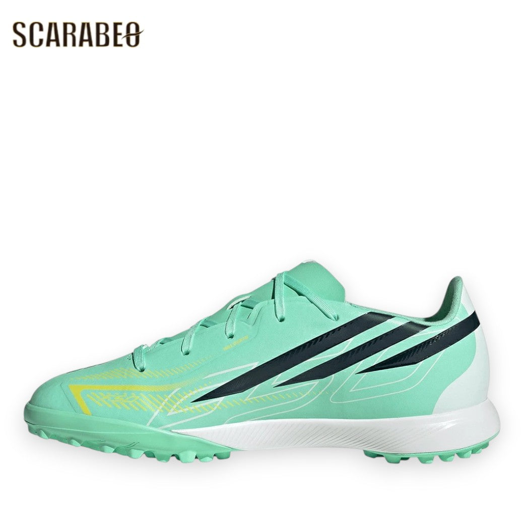 【9月22日入荷予定｜予約受付中】アディダスadidasF50HYPERFASTLEAGUETFジュニアサッカートレーニングシューズキッズターフ人工芝パルスミントネイビーイエローkk1320