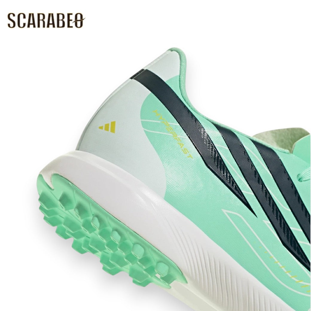 【9月22日入荷予定｜予約受付中】アディダスadidasF50HYPERFASTLEAGUETFジュニアサッカートレーニングシューズキッズターフ人工芝パルスミントネイビーイエローkk1320