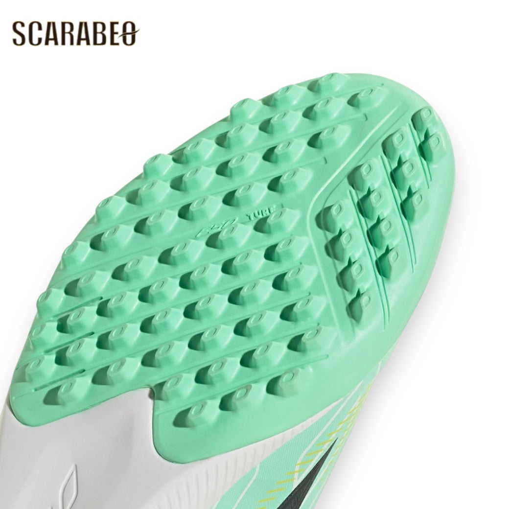【9月22日入荷予定｜予約受付中】アディダスadidasF50HYPERFASTLEAGUETFジュニアサッカートレーニングシューズキッズターフ人工芝パルスミントネイビーイエローkk1320
