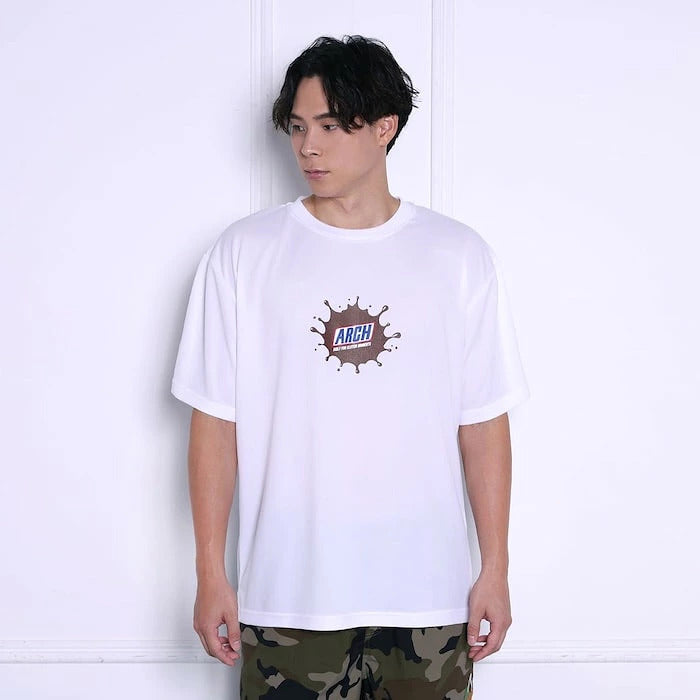 ArchアーチchargeupteeDRYホワイトバスケ半袖Tシャツメンズレディース吸汗速乾軽量ポリエステルスポーツウェアライフスタイルt126-149