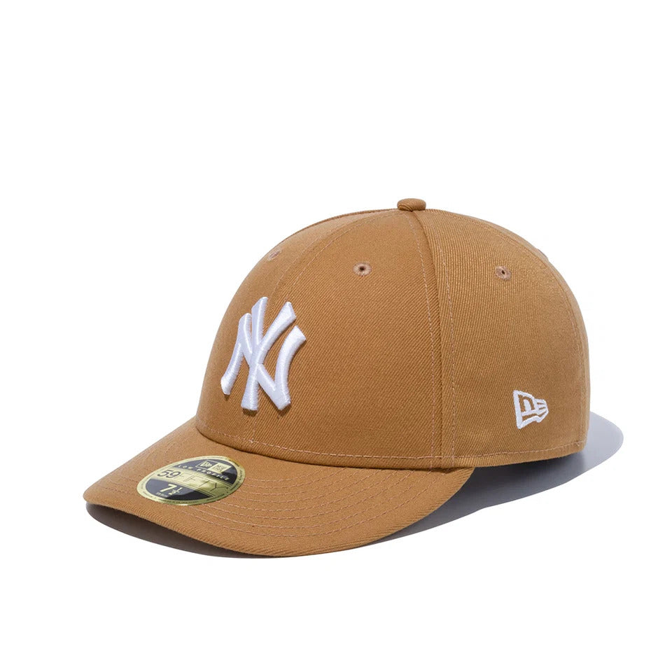 ニューエラLP59FIFTYニューヨークヤンキースキャップウィートホワイトMLBロープロファイル帽子メンズレディース14524642