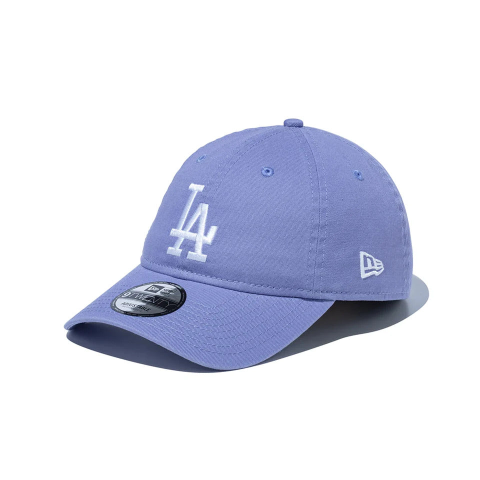 ニューエラ9TWENTYロサンゼルスドジャースキャップウォッシュドコットンラベンダーホワイトMLB帽子メンズレディース14525134