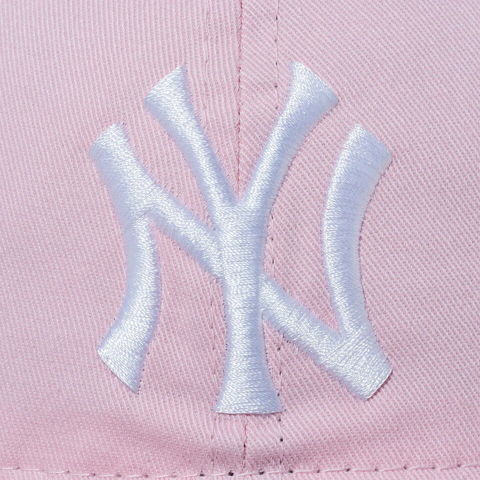 ニューエラ9TWENTYニューヨークヤンキースキャップウォッシュドコットンピンクホワイトMLB帽子メンズレディース14525107