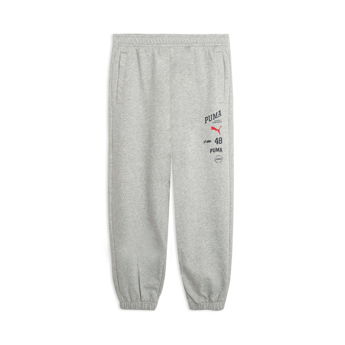 プーマPUMAESSエレベーテッドミックスロゴパンツメンズスウェットパンツ裏起毛MIXCLOTH吸水速乾ジョガーパンツブラックグレーチョコレート638545