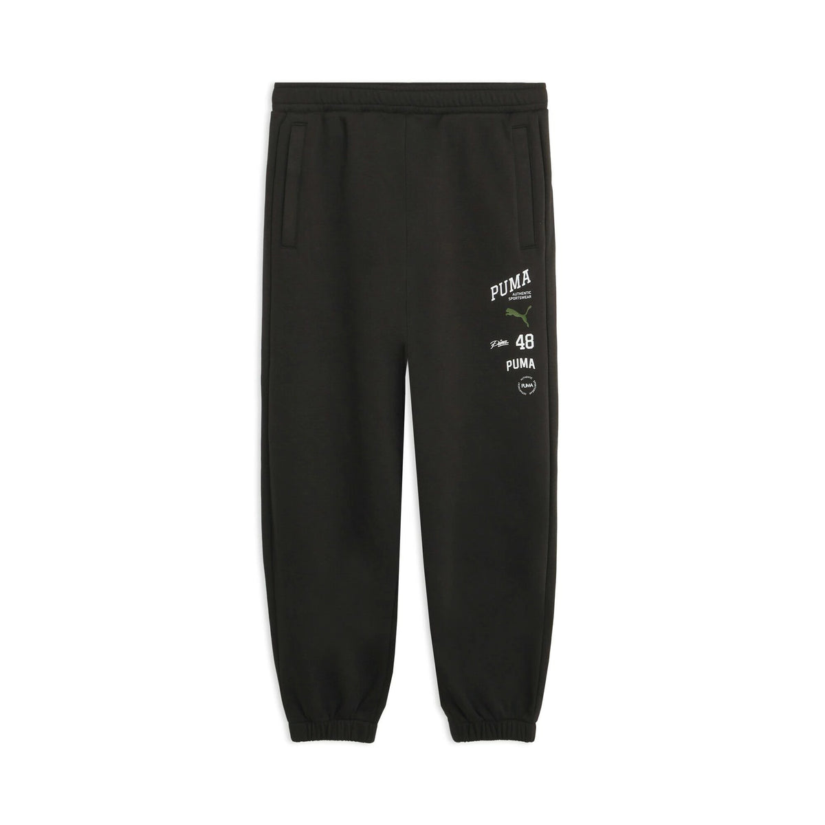 プーマPUMAESSエレベーテッドミックスロゴパンツメンズスウェットパンツ裏起毛MIXCLOTH吸水速乾ジョガーパンツブラックグレーチョコレート638545