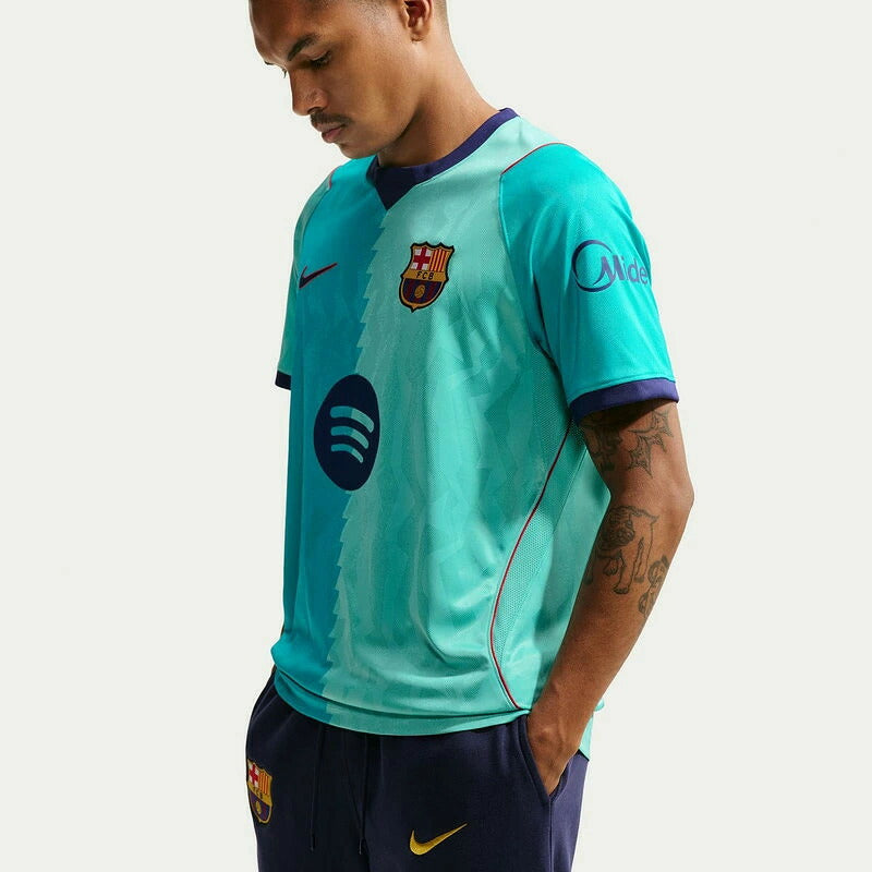 ナイキNIKEFCバルセロナ26/27サードレプリカユニフォームメンズII6652-301スタジアムDri-FITサッカー半袖バルサグリーンフロストii6652-301