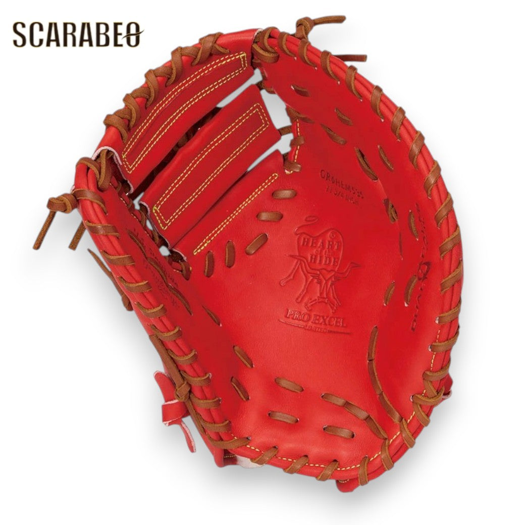ローリングスRawlings軟式ファーストミットHOHPROEXCELGR6HEM535-ROR一塁手用野球グローブグラブUSステアレザーRオレンジgr6hem535-ror