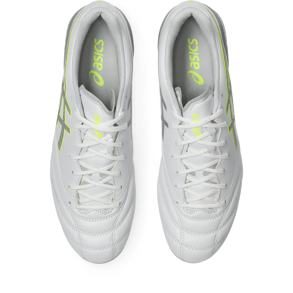 アシックスasicsDSLIGHTX-FLY6ディーエスライトエクスフライ6サッカースパイクシルキーラップフィット感素足感覚ホワイト×シルバー×イエロー1101a076-104