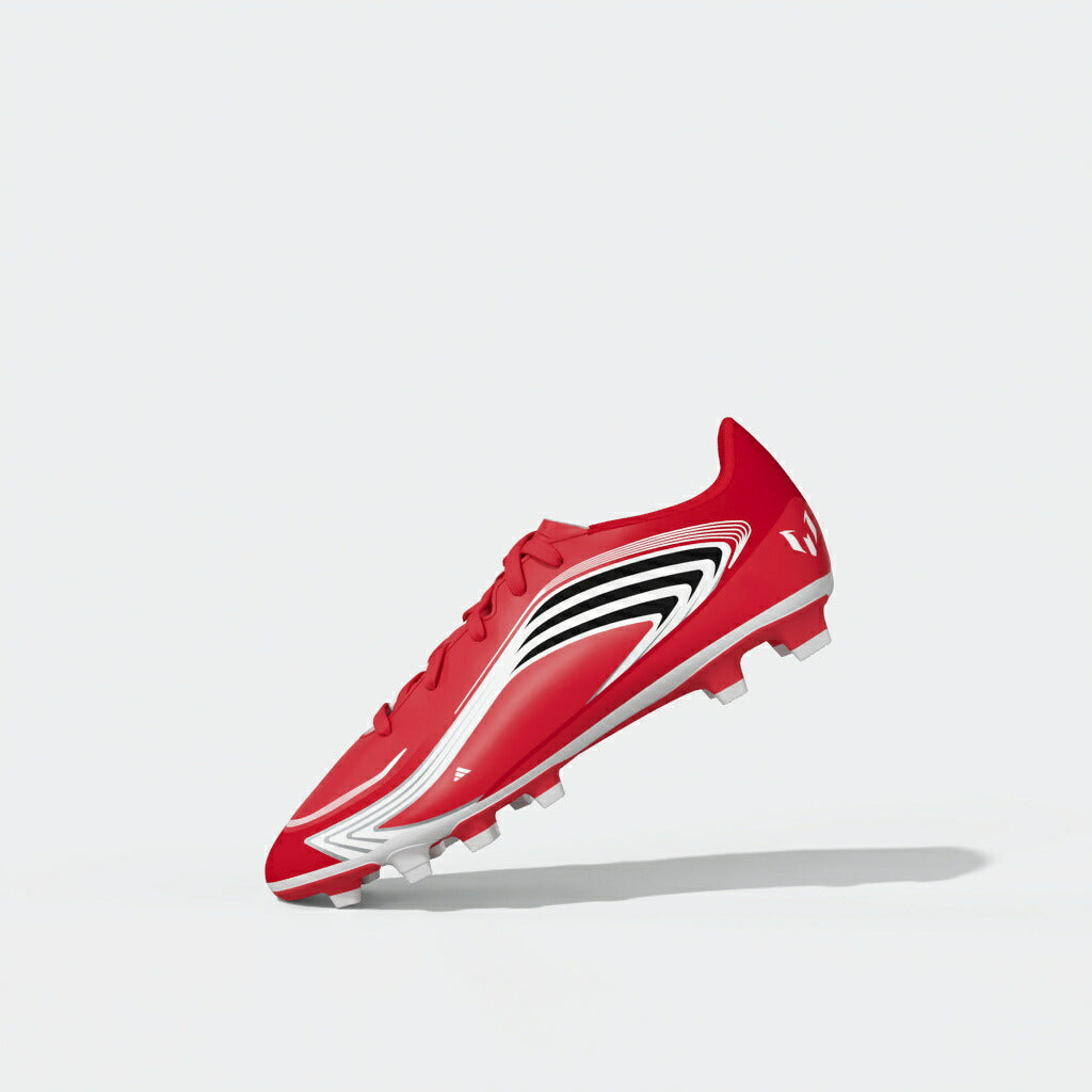 アディダスadidasキッズF50MESSICLUBFG/MGジュニアサッカースパイクメッシシグネチャーモデル天然芝人工芝土対応ルシッドレッドih1914