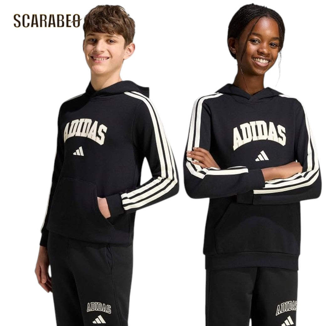 アディダスadidasキッズCOLLEGスウェットパーカージュニアボーイズフーディカレッジグラフィックフレンチテリーTS405KE1635KE1636ts405