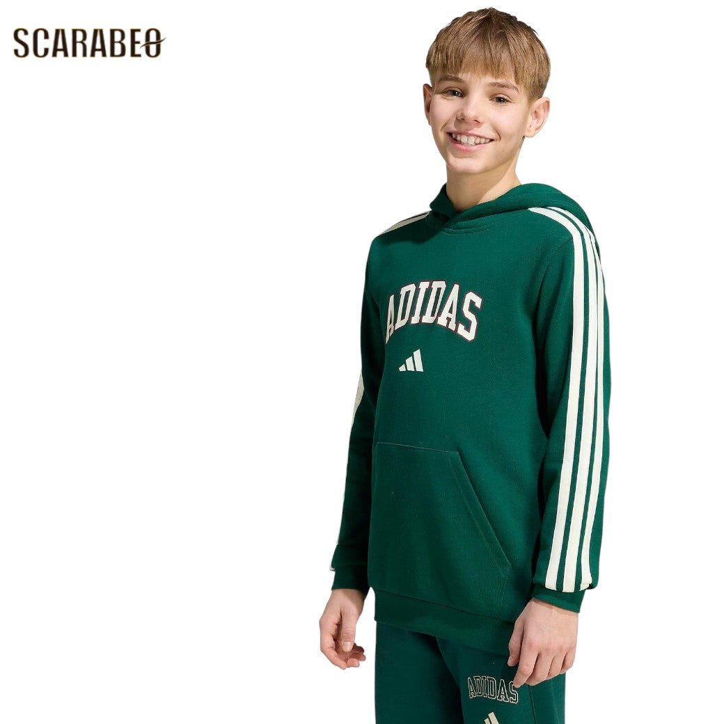 アディダスadidasキッズCOLLEGスウェットパーカージュニアボーイズフーディカレッジグラフィックフレンチテリーTS405KE1635KE1636ts405
