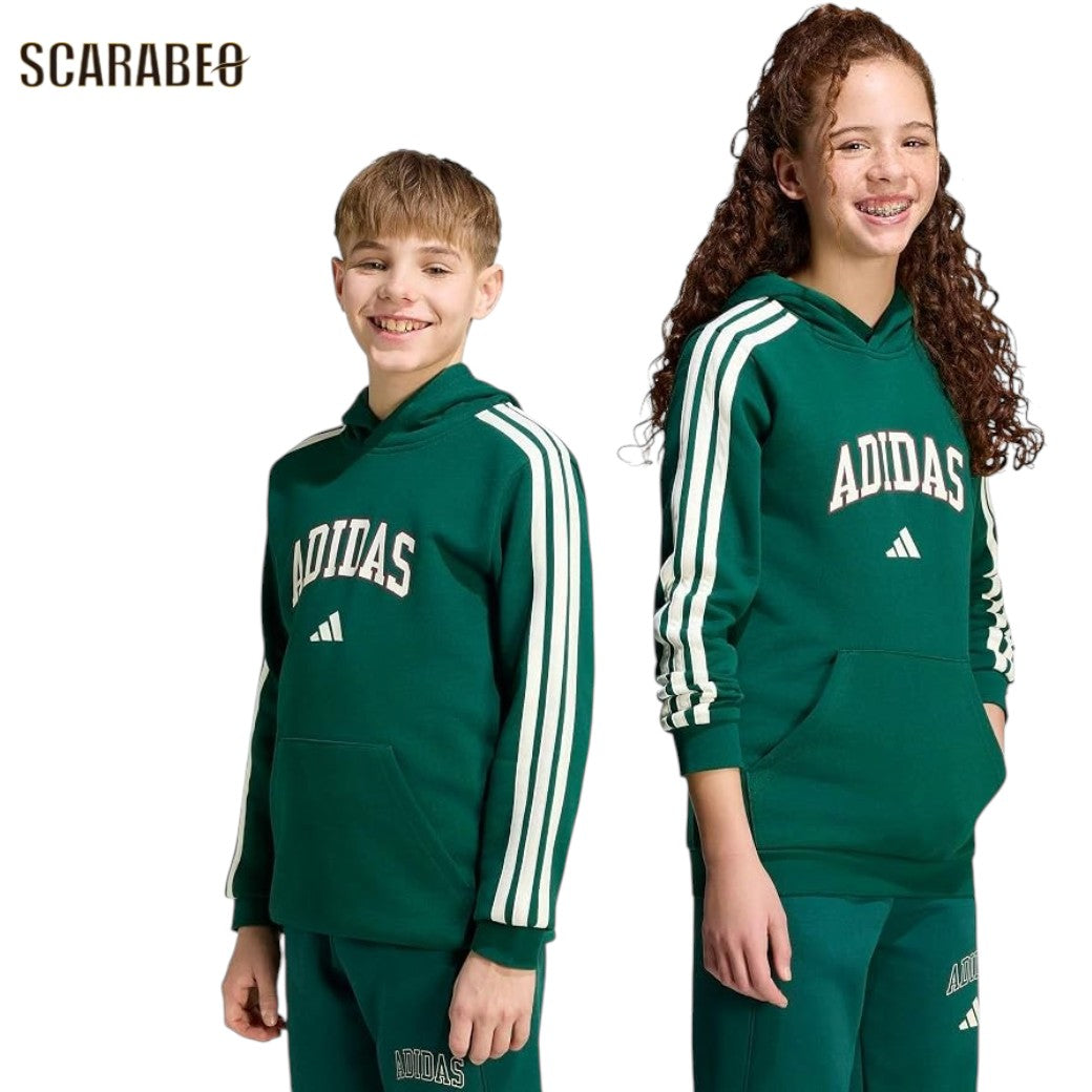 アディダスadidasキッズCOLLEGスウェットパーカージュニアボーイズフーディカレッジグラフィックフレンチテリーTS405KE1635KE1636ts405