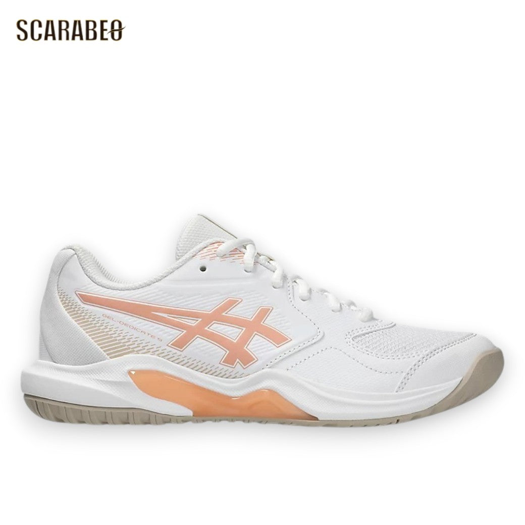 アシックスASICSGEL-DEDICATE9WIDEゲルデディケート9ワイドテニスシューズオールコート幅広日本ソフトテニス連盟公認White/Cantaloupe1042a315-100
