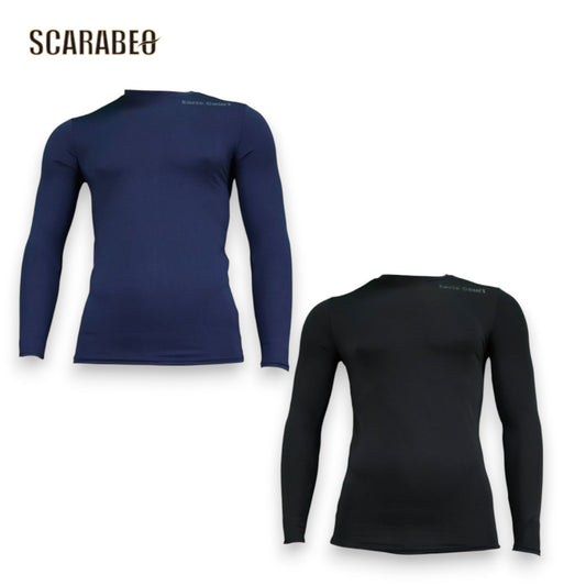 EARLSCOURT アールズコート 裏起毛 クルーネック インナー EC10 ブラック M 吸汗速乾 保温 スポーツインナー アンダーシャツ トレーニング 長袖 メンズ レディース