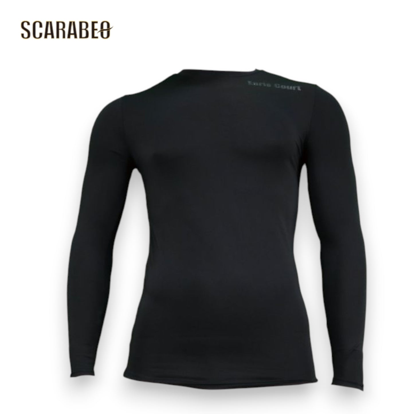 EARLSCOURT アールズコート 裏起毛 クルーネック インナー EC10 ブラック M 吸汗速乾 保温 スポーツインナー アンダーシャツ トレーニング 長袖 メンズ レディース