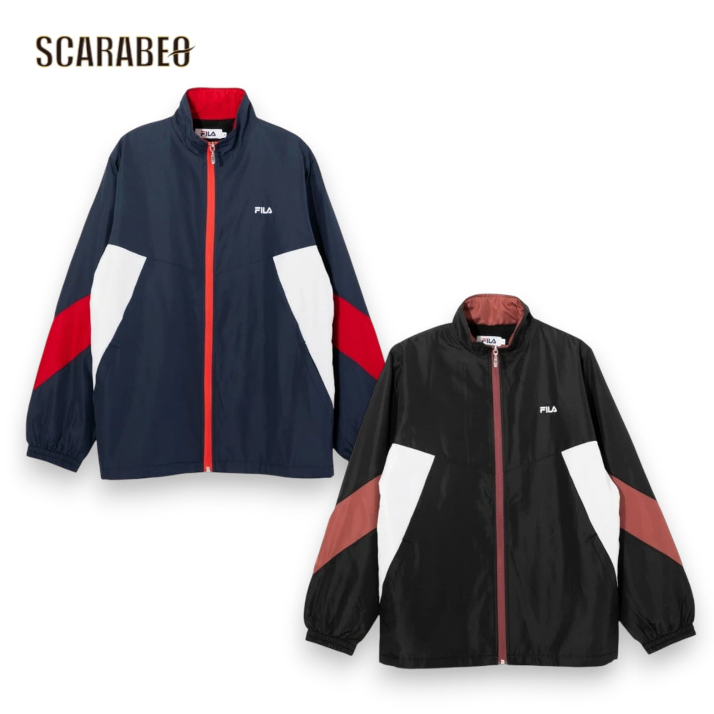 フィラ ウインドブレーカー レディース 裏起毛 トリコット 防風 FILA ウィンドジャケット FW25FP072 カジュアル アウター BK NV