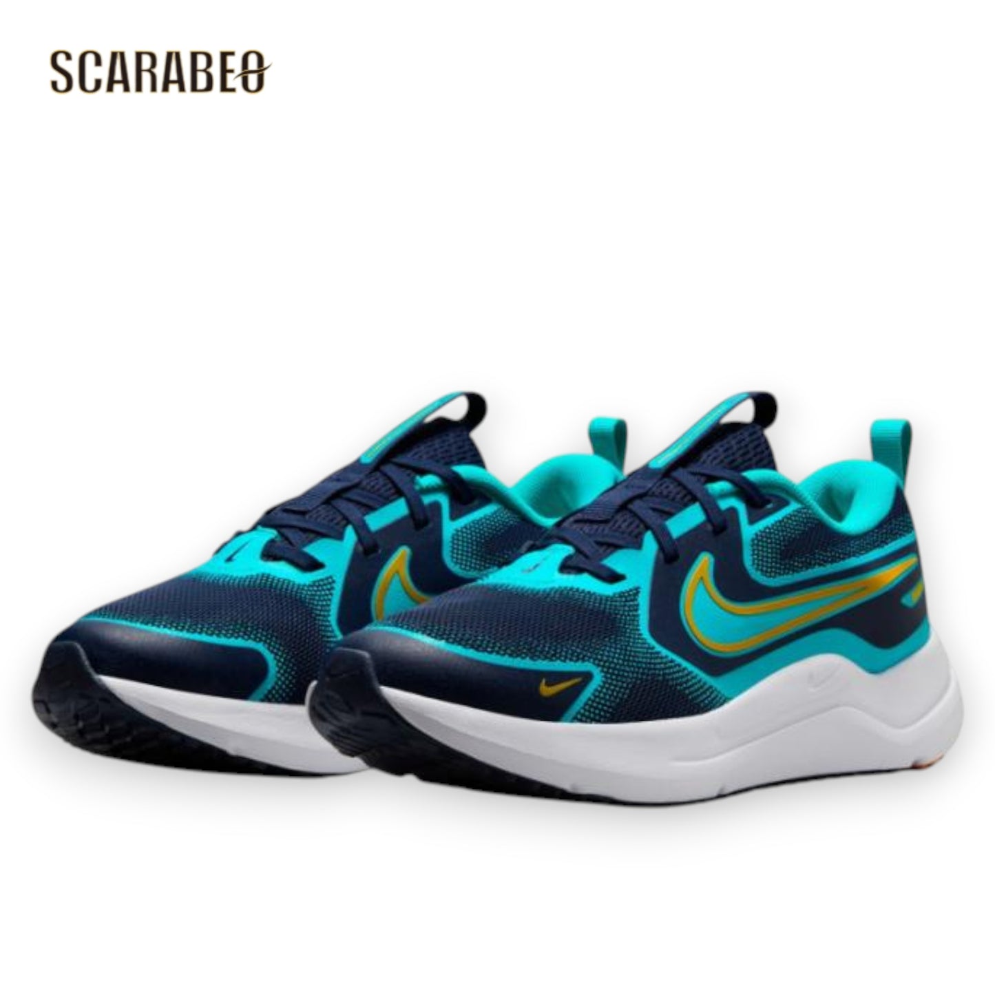 ナイキ コズミック ランナー GS ジュニア スニーカー キッズ 子供 ランニング NIKE HM4402-406 ターコイズブルー×ブラック